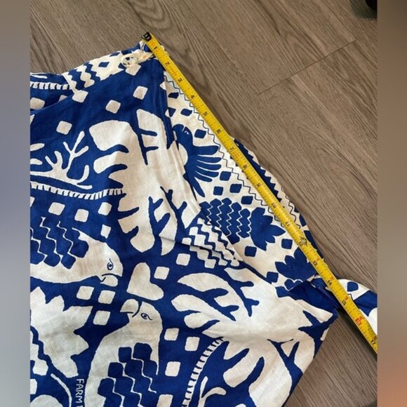 Farm Rio jungle scarf floral linen blend mini skirt - Picture 11 of 12